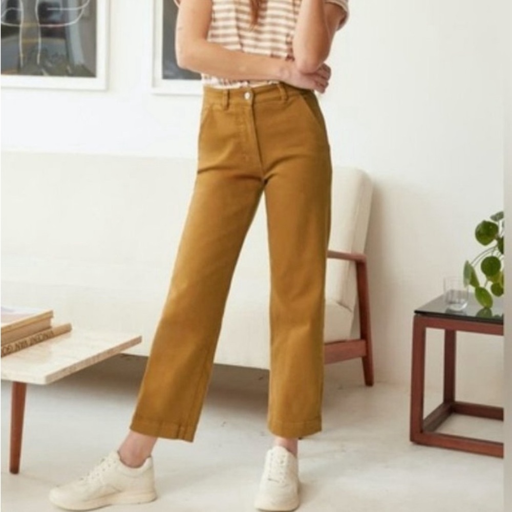 Everlane Jeans Pants Straight Leg Crop Mustard
Yellow